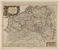 Kaart van de Zuidelijke Nederlanden (1675 - 1711) by anonymous, Guillaume Sanson, Adrien Sanson, Pieter Schenk I and Staten van Holland en West Friesland