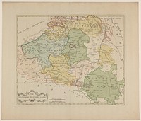 Kaart van de Zuidelijke Nederlanden (c. 1780) by John Lodge I and John Lodge II