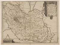 Historische kaart van het hertogdom Brabant (1724) by anonymous and Christiaan van Lom