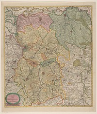 Kaart van het hertogdom Brabant (in or after 1684 - 1717) by anonymous, Justus Danckerts, Cornelis Danckerts II and Staten van Holland en West Friesland