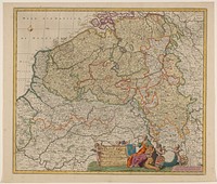 Kaart van de Zuidelijke Nederlanden (1684 - 1701) by anonymous, Justus Danckerts and Staten van Holland en West Friesland