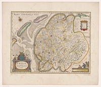 Kaart van Friesland, Vlieland, Terschelling en Ameland (1647 - 1664) by anonymous, Adriaan Adriaansz Metius, Gerard Freitag and Willem Janszoon Blaeu
