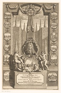 Portret van Christoffel van Brants met opdracht (1742 - 1770) by Jan Ruyter, Jan Ruyter, Simon Schijnvoet, Simon Schijnvoet, Christoffel van Brants and Hermanus de Wit uitgever
