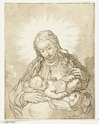 Maria met kind (1778 - 1838) by Anthonie van den Bos and Abraham Bloemaert