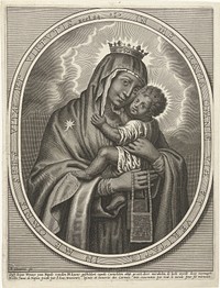 Maria met kind (1639 - 1670) by Petrus Clouwet and Petrus Clouwet