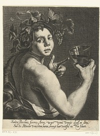 Jonge Bacchus (1657 - 1707) by Hendrik Bary