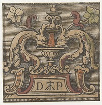 Ornament met het drukkersmerk van Doen Pietersz. (1504 - 1533) by anonymous, Lucas van Leyden, Jacob Cornelisz van Oostsanen and Doen Pietersz