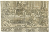 Het Laatste Avondmaal (1540 - 1550) by anonymous, Cornelis Anthonisz and Jan Ewoutsz