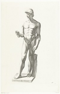 Jonge gladiator (c. 1636) by Cornelis Bloemaert II and Giovanni Citosibio Guidi