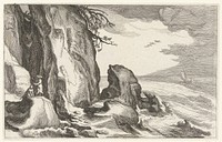 Landschap met rotsen aan kust (1614) by Boëtius Adamsz Bolswert and Abraham Bloemaert