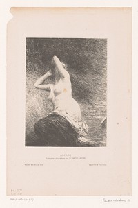 Ariadne achtergelaten op het eiland Naxos (1900) by Henri Fantin Latour and Auguste Clot