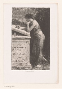 Titelprent voor: Les Graveurs du XIX siècle (1887) by Henri Fantin Latour, Alfred Lemercier and Léon Conquet