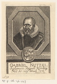 Portret van Gabriel Nützel (1669) by Johann Friedrich Leonard