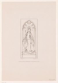 H. Ursula beschermt de jonge vrouwen (1841) by Charles Onghena, Hans Memling and Société des Beaux Arts