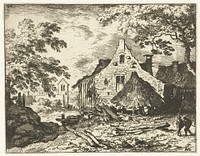 Hooiberg bij het huis (1631 - 1675) by Allaert van Everdingen