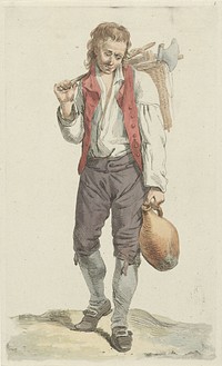 Boer met kruik (1770 - 1834) by Johannes Pieter de Frey and Jacobus Johannes Lauwers