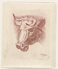 Kop van een stier (1789 - 1859) by Pieter de Goeje