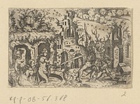 Diana en Aktaion (1558) by Monogrammist SF 16e eeuw and Virgilius Solis