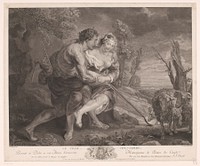 Man die een vrouw laat struikelen (1781) by Jean Jacques Avril I, Peter Paul Rubens, Jean Jacques Avril I, Jean Jacques Avril I and Louis François Joseph de Bourbon Conti