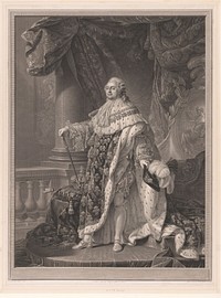 Portret van Lodewijk XVI van Frankrijk (1790) by Charles Clement Bervic, Antoine François Callet and Charles Clement Bervic