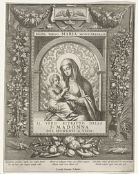 Maria met het Christuskind (1597 - 1599) by Johann Sadeler I and Johann Sadeler I