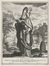 H. Ambrosius (c. 1610 - c. 1633) by Cornelis Galle I, David Teniers I and Theodoor Galle