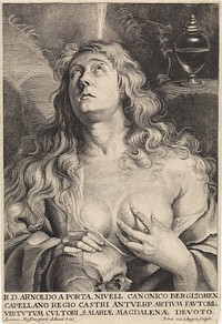 Maria Magdalena (1638 - 1655) by Pieter van Schuppen, Joannes Meyssens, Joannes Meyssens, Joannes Meyssens and Arnold de la Porte