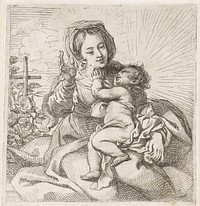 Madonna met kind (1618 - 1655) by Cornelis Schut I