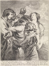 Dronken Silenus ondersteund door bacchanten (1643 - 1672) by Franciscus van der Steen, Anthony van Dyck, Franciscus van der Steen and Gonzales Coques