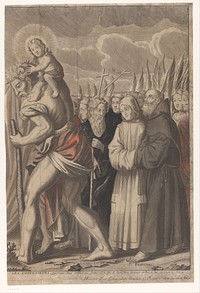 Triomftocht van Christus met figuren uit het Oude en Nieuwe Testament (1687 - 1694) by Nicolas de Larmessin I, Pierre Gallays and Lodewijk XIV koning van Frankrijk