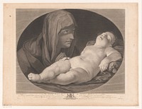 Maria bij slapende Christus (1765) by Simon François Ravenet le vieux, Guido Reni, John Hamilton Mortimer, John Boydell, John Boydell and Richard Grosvenor 1e graaf Grosvenor