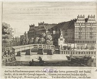 Gezicht op de Stads Artillerie- en Korenhuizen te Amsterdam (1665) by anonymous