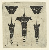 Vijf ornamenten (1612) by anonymous, anonymous and Hendrick Hondius I