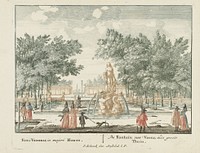 De Venus-fontein in de grote tuin van Paleis Het Loo (1694 - 1697) by Jan van Call I, Jan van Call I, Pieter Schenk I and Staten van Holland en West Friesland