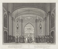 Toneeldecor: De Klooster-Kapel (1776) by Reinier Vinkeles I, Harmanus Vinkeles, Reinier Vinkeles I, Pieter Barbiers I, Johannes Smit and Zoon and anonymous