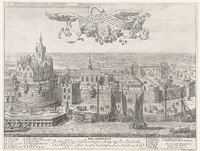 Gezicht op het kasteel van Gorinchem (1644 - 1683) by Jacob van der Ulft, Jacob van der Ulft and Paulus Vinck