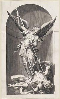 Aartsengel Michaël doodt de duivel (1560 - 1678) by anonymous and Peter de Witte