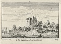 Gezicht op Kasteel Culemborg (1727 - 1733) by Abraham Rademaker, Willem Barents and Antoni Schoonenburg