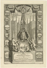 Portret van Christoffel van Brants met opdracht (1742 - 1770) by Jan Ruyter, Jan Ruyter, Simon Schijnvoet, Simon Schijnvoet, Christoffel van Brants and Hermanus de Wit uitgever