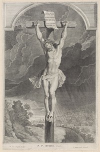 Kruisiging van Christus (1616 - 1624) by Pieter van Sompel, Peter Paul Rubens and Pieter Claesz Soutman