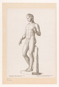 Standbeeld van naakte jongeman (1677) by Claude Mellan, Claude Mellan, Imprimerie Royale and Imprimerie Royale