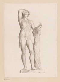 Standbeeld van Bacchus (1677) by Claude Mellan, Claude Mellan, Imprimerie Royale and Imprimerie Royale