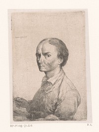 Portret van Jean Pierre Norblin de la Gourdaine (1778) by Jean Pierre Norblin de la Gourdaine