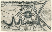 Plattegrond van de vesting van Charleroi met de daar gelegerde troepen, ca. 1672 (1672) by anonymous