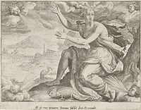 Lucht (1560 - 1600) by Johann Sadeler I, Maerten de Vos and Johann Sadeler I