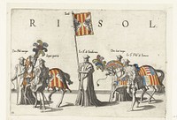 Deel van de optocht, nr. 18 (1619) by Joannes van Doetechum I, Lucas van Doetechum, Hieronymus Cock and Hendrick Hondius I