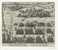 Prins van Oranje trekt over de Maas, 1568 (1613 - 1615) by anonymous and Frans Hogenberg