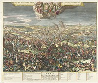 Slag bij Höchstädt, 1704 (1704) by Romeyn de Hooghe, Romeyn de Hooghe, Pieter Schenk I and Staten van Holland en West Friesland