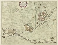 Kaart van het belegerde Coevorden, 1592 (1647 - 1649) by anonymous