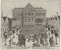 Afkondiging van het Twaalfjarig Bestand te Antwerpen, 1609 (1613 - 1615) by Simon Frisius